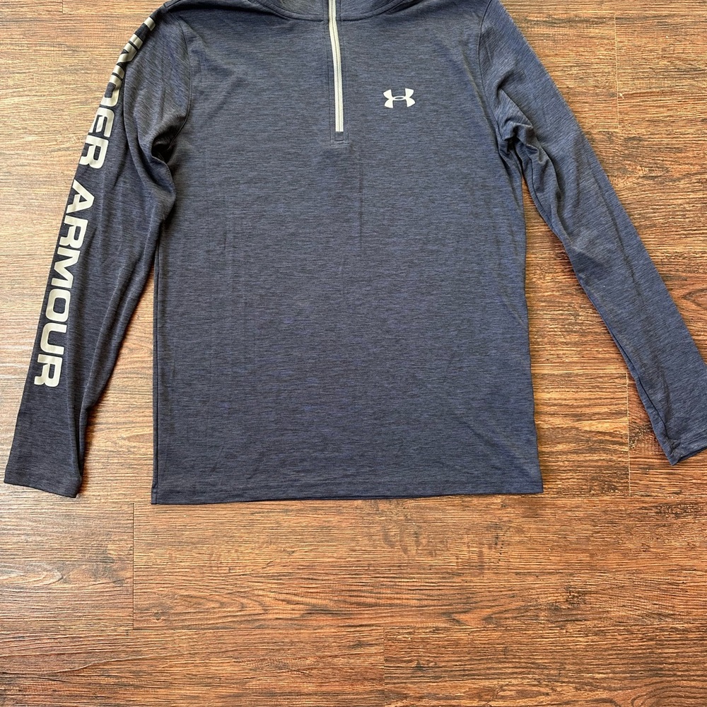Under Armour Dark Blue HeatGear Quarter Zip Pullover